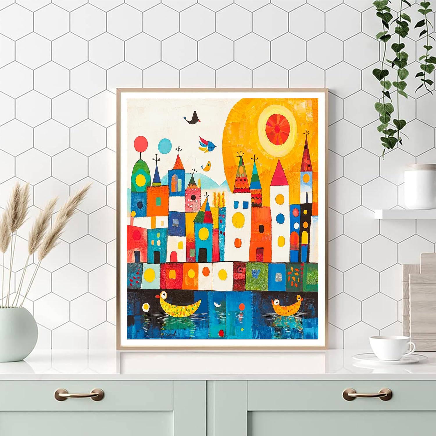 Paul Klee Inspired Joyful Daydreams  DIY Paint By Numbers