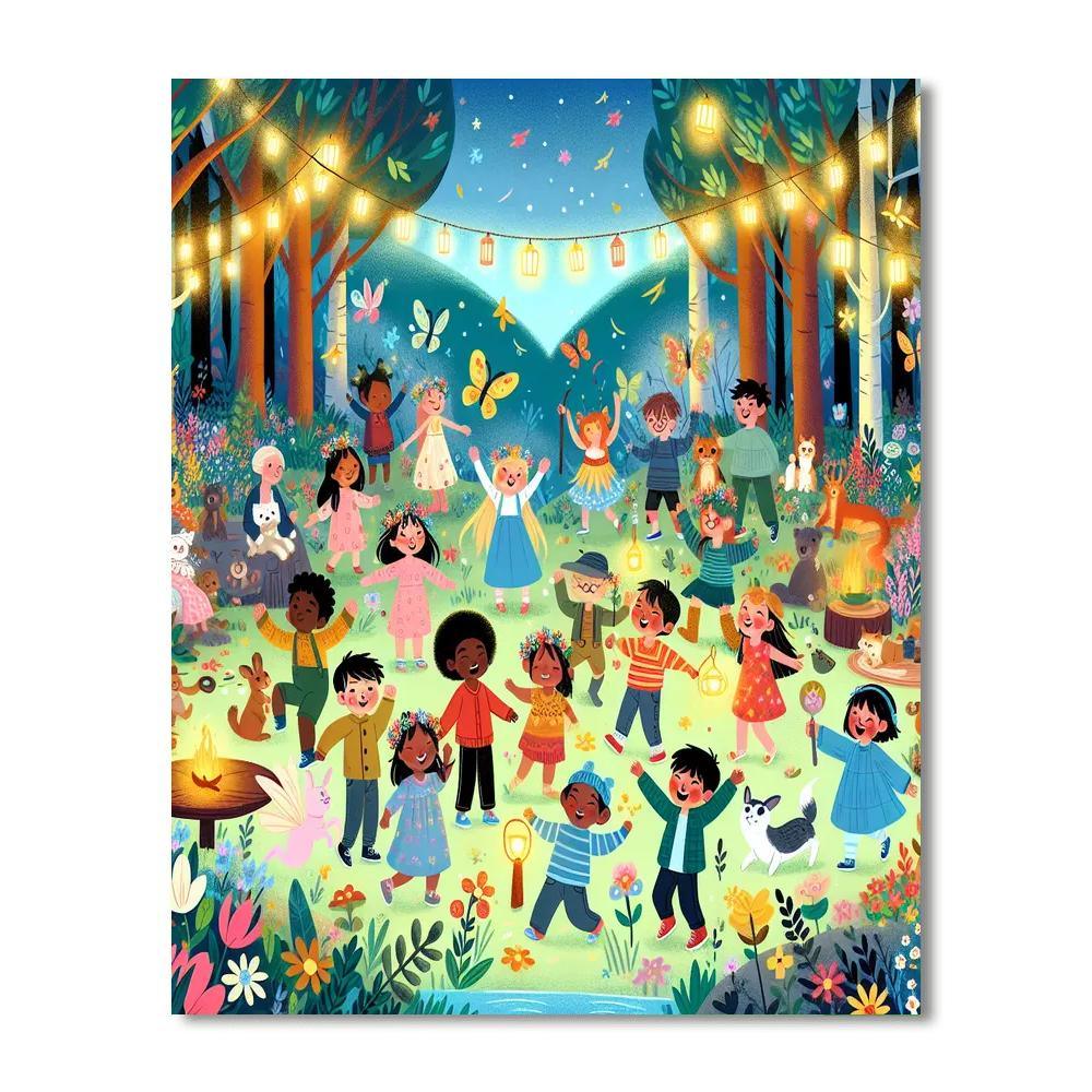 Enchanted Enclave Celebration Painting Number Kit