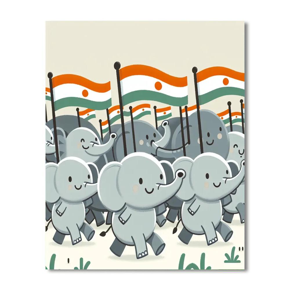 Enthusiastic Elephant Parade Numbered Painting Kits