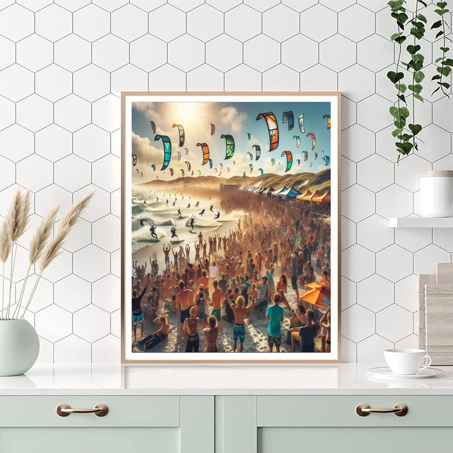 Kitesurf World Cup DIY Paint By Numbers