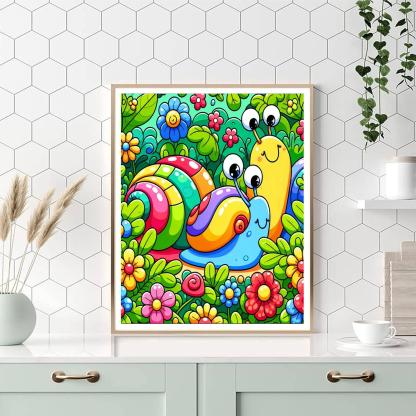 Adventurous Snails Painting Number Kit