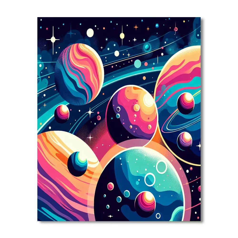 Majestic Moons Numbered Painting Kits
