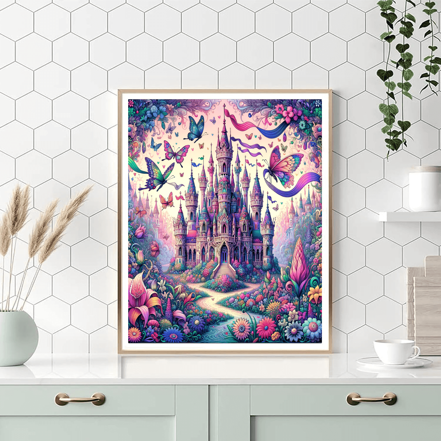 Fantastical Fairy Tale Castle Numbered Painting Kits