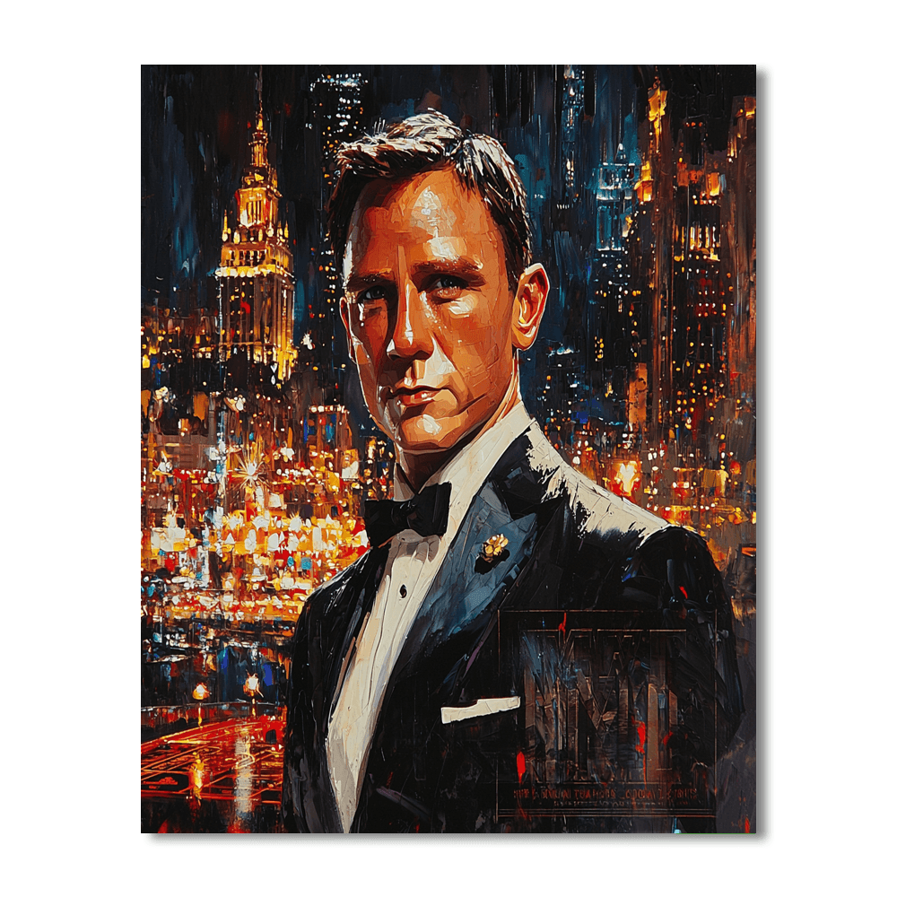 Daniel Craig: The Dashing Elegance Of A Timeless Spy Paint By Color