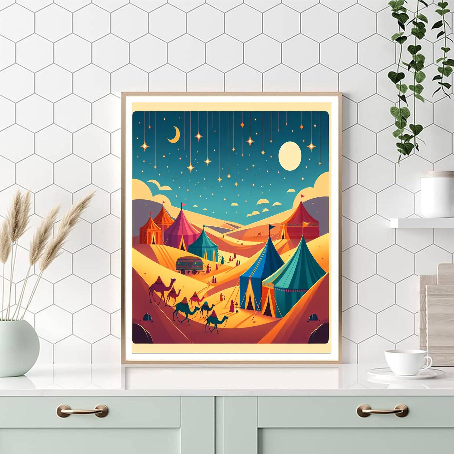 Mystic Desert Caravan Paint By Number