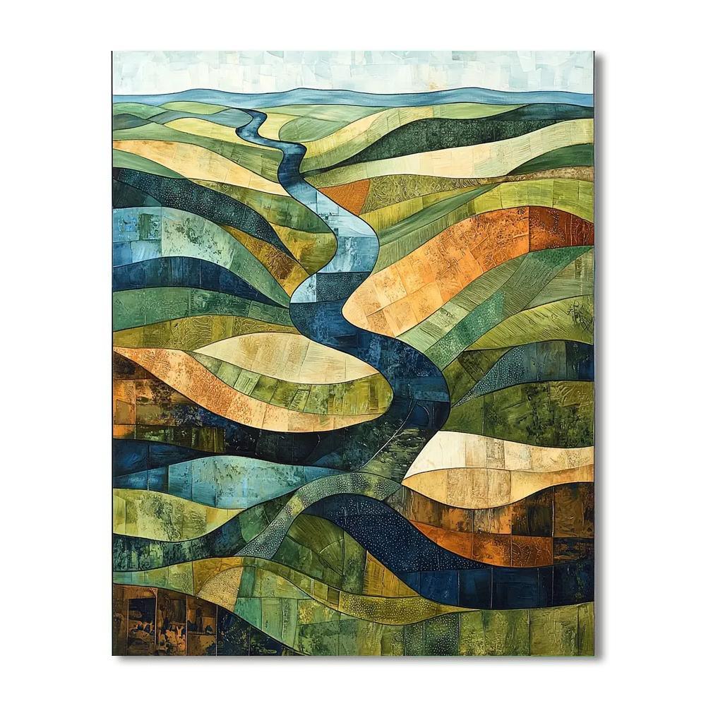 Aerial Photography Style Inspired Aerial Dreams  Painting By Numbers Kit