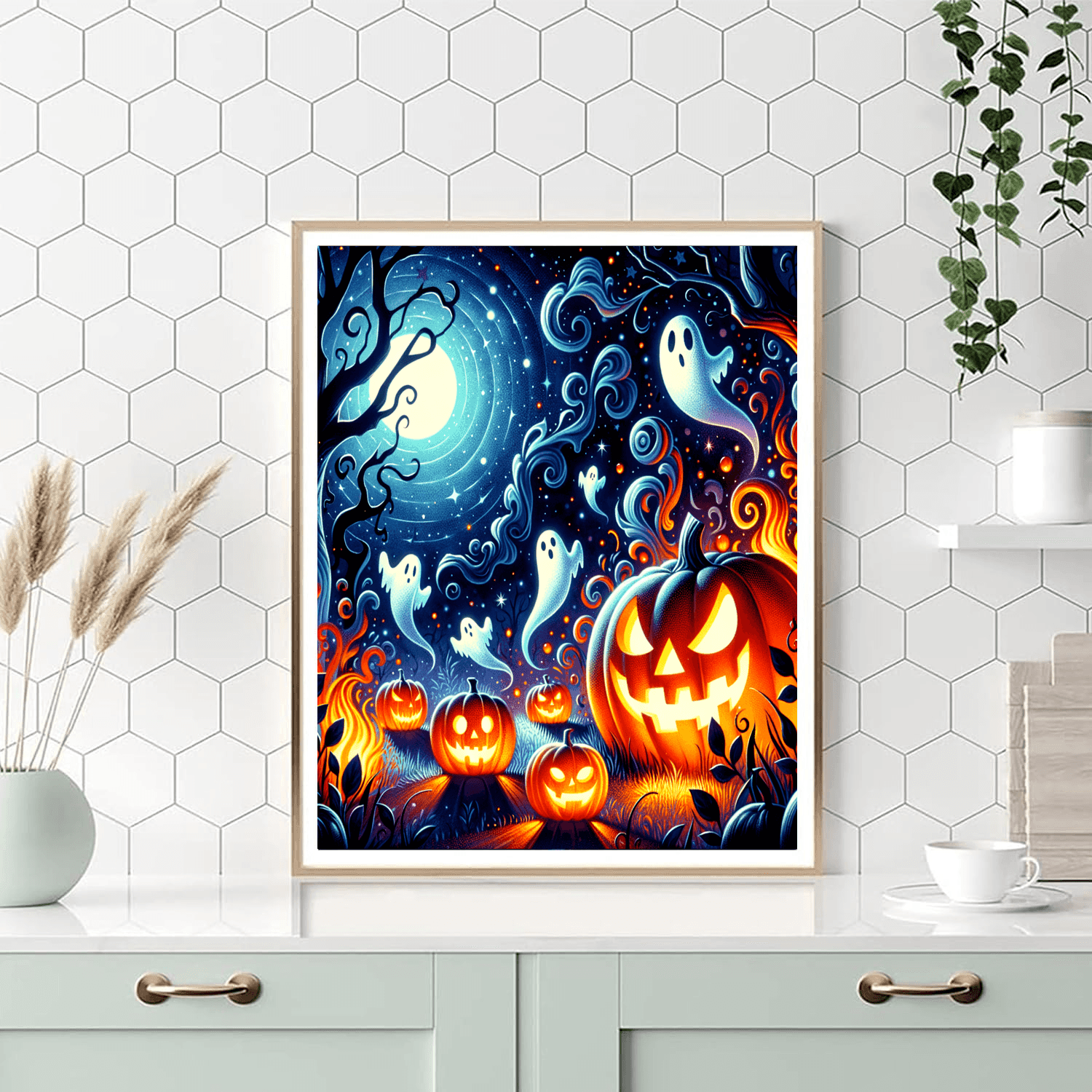 Halloween Night Enchantment Painting Number Kit