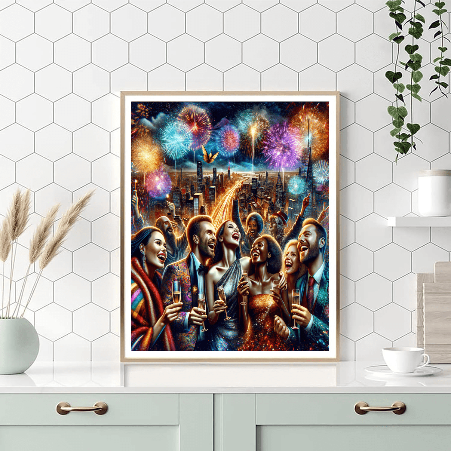 New Year's Eve Celebration Paint By Number