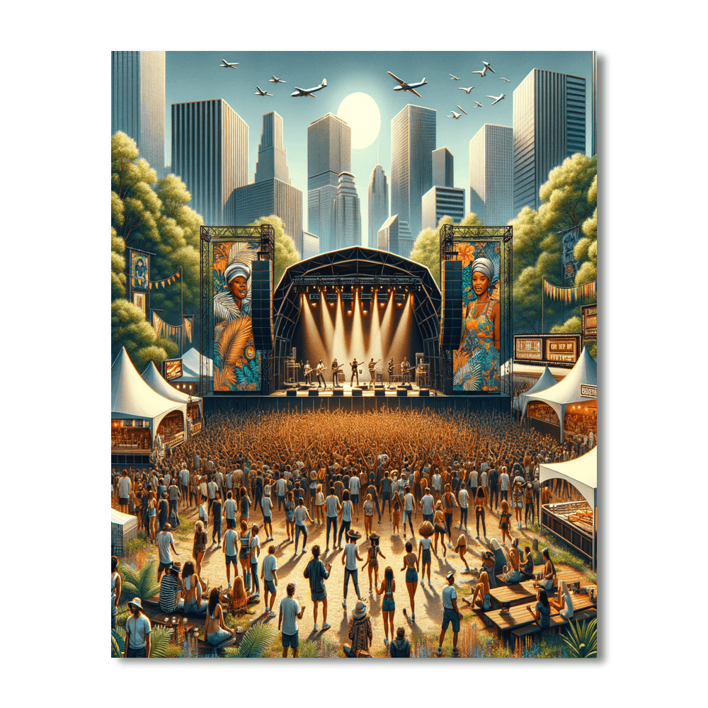 Lollapalooza - Chicago Paint By Color
