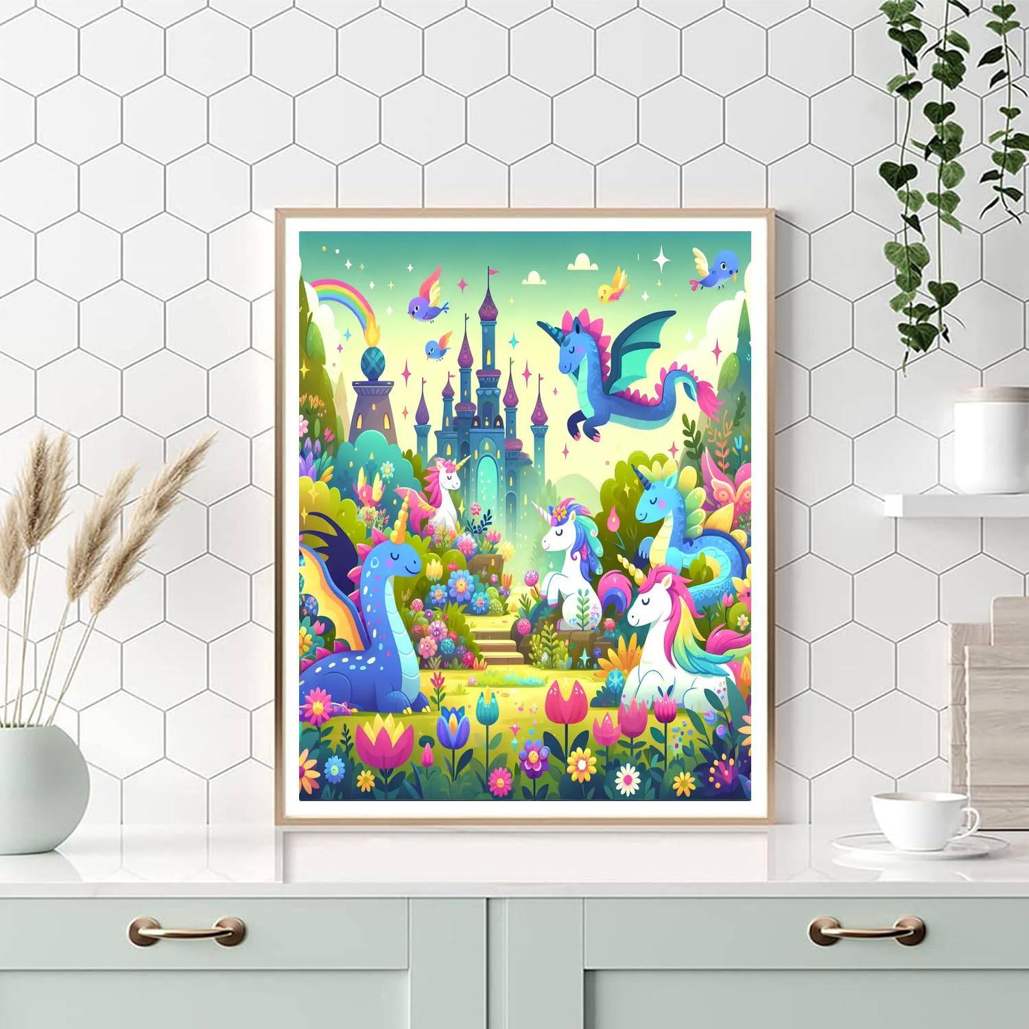 Adventure With Fantasy Creatures Paint By Numbers Kits