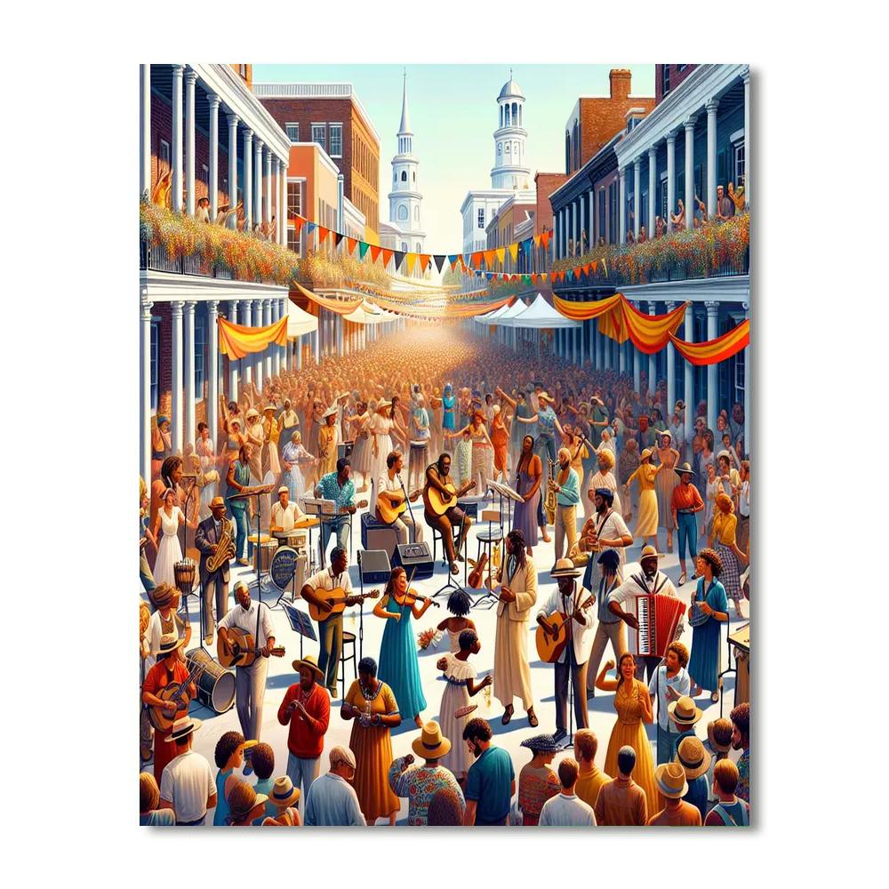 Spoleto Festival Usa - Usa Painting Number Kit