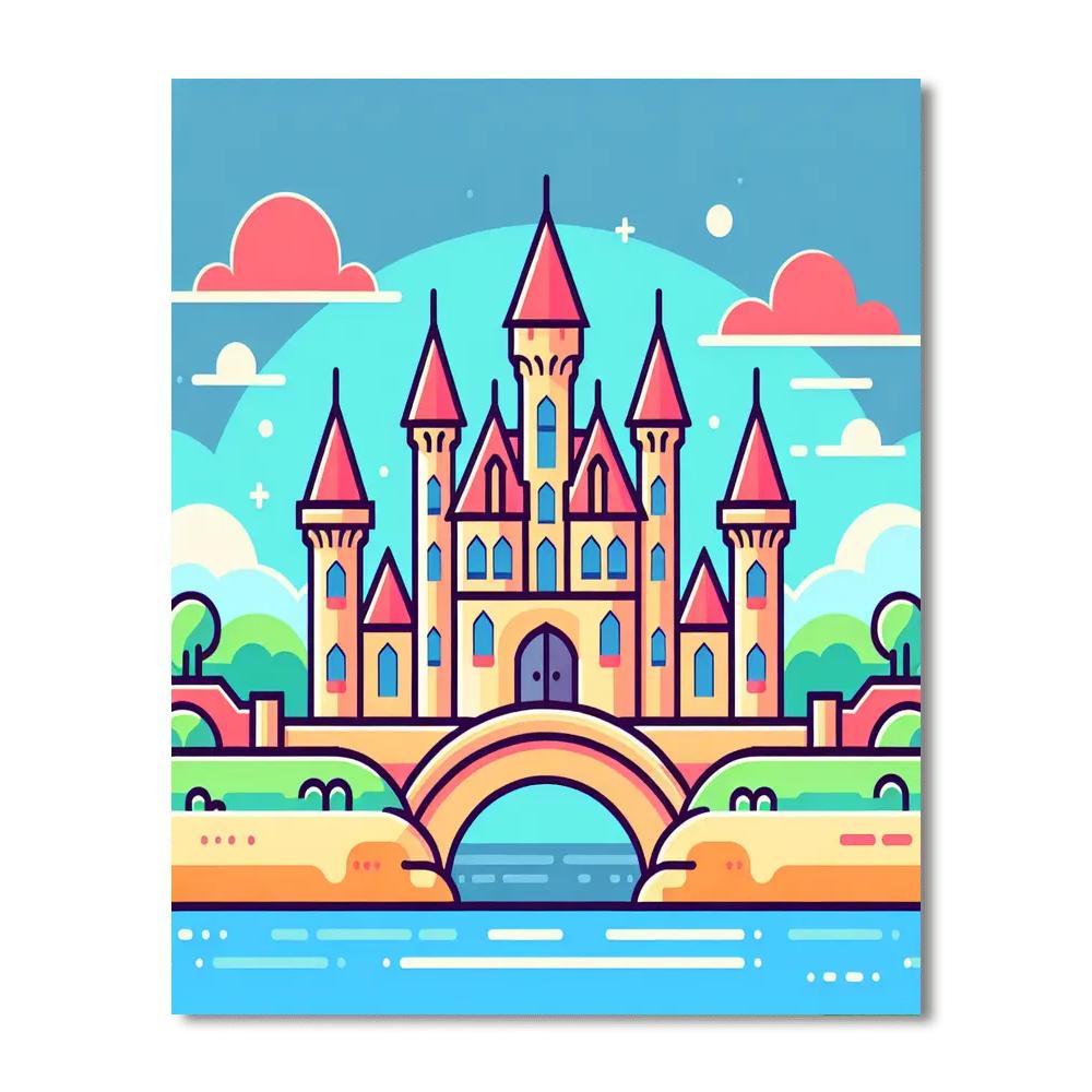 Castle Of Dreams Adventure DIY Paint By Numbers