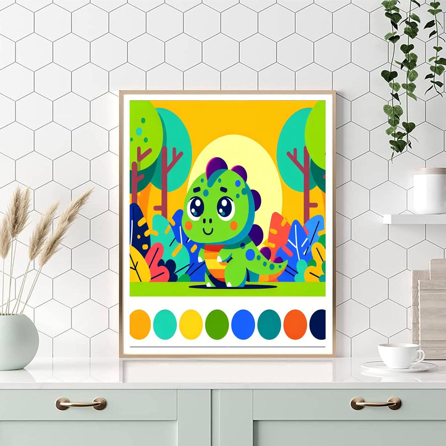 Jurassic Jungle Paint By Number
