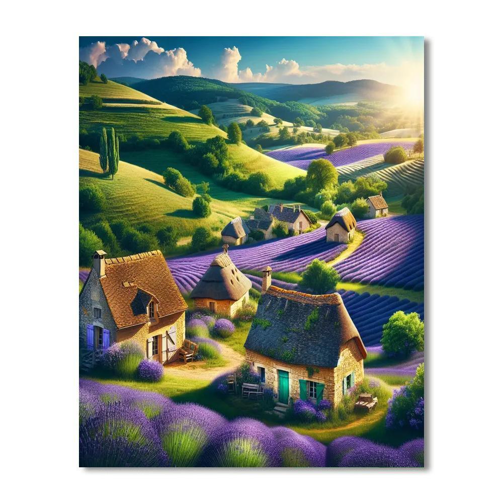 Dreamy French Countryside Painting By Numbers Kit