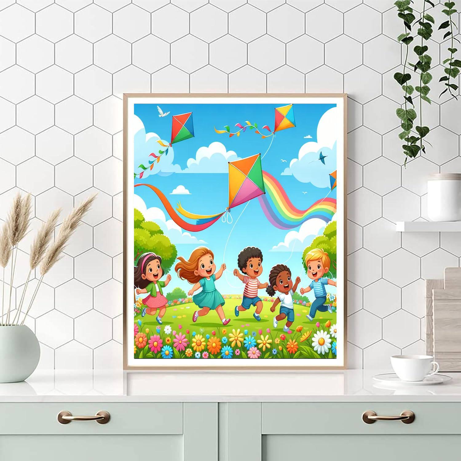 Kite Flying Adventure Paint By Numbers