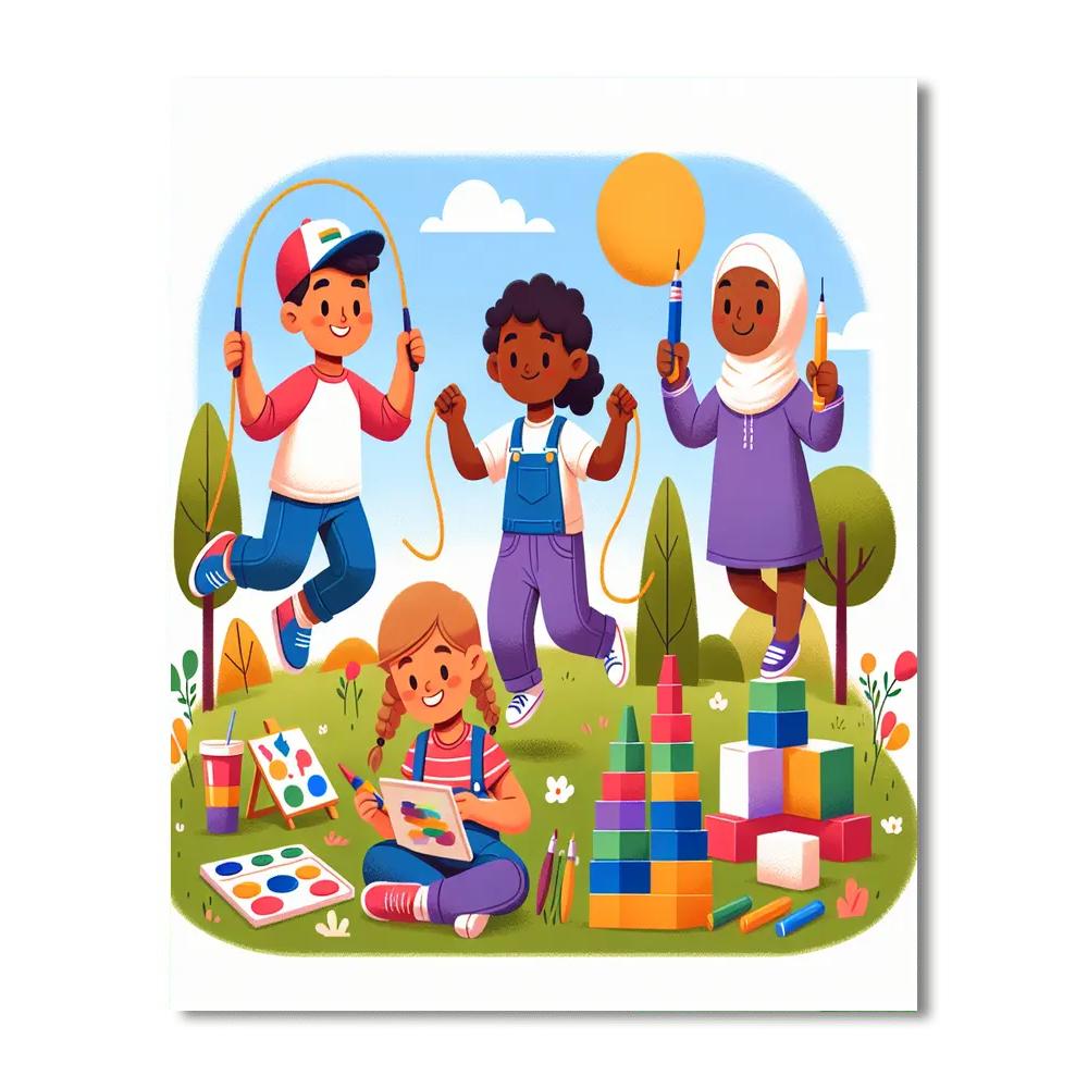 Friendship And Fun Number Painting