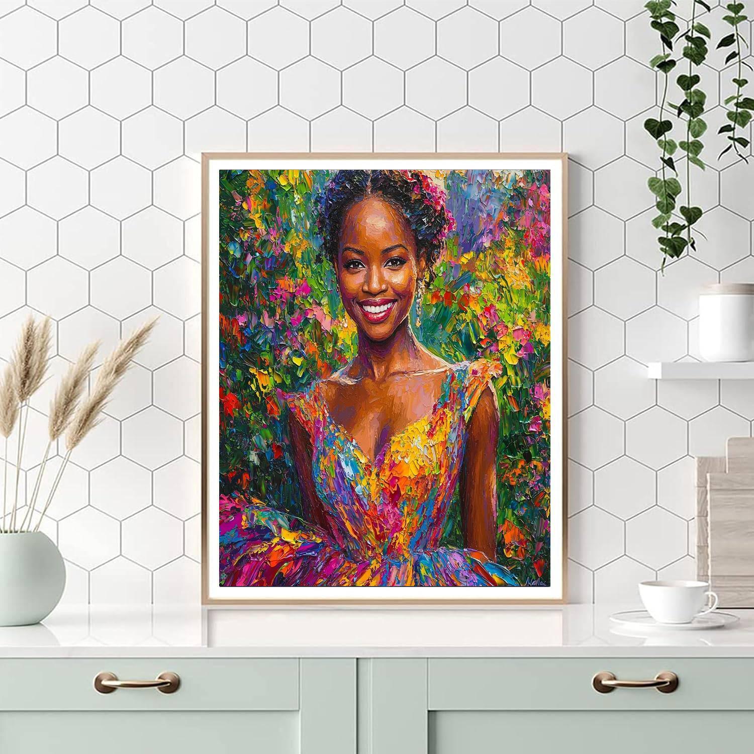 Lupita Nyong'o: The Voice Of Resilience And Beauty Numbered Painting Kits