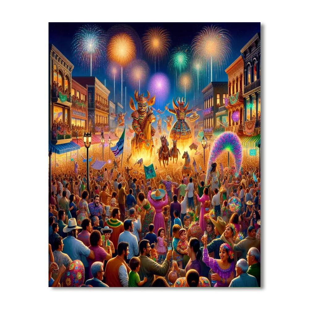 Año Nuevo Paint By Numbers Kits