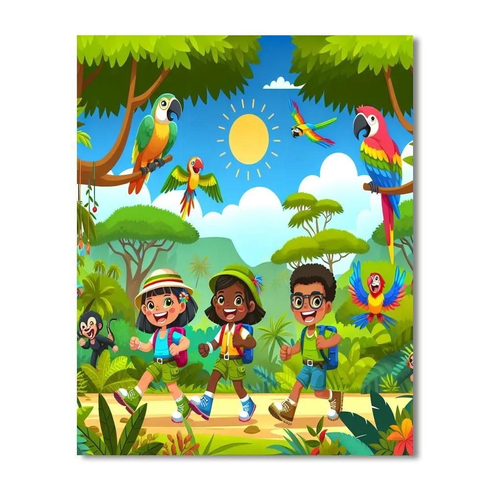 Daring Jungle Safari Paint By Color