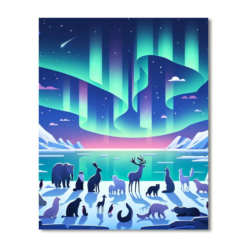 Aurora Animal Gala Painting Number Kit