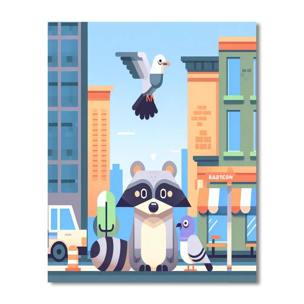 City Safari DIY Paint By Numbers