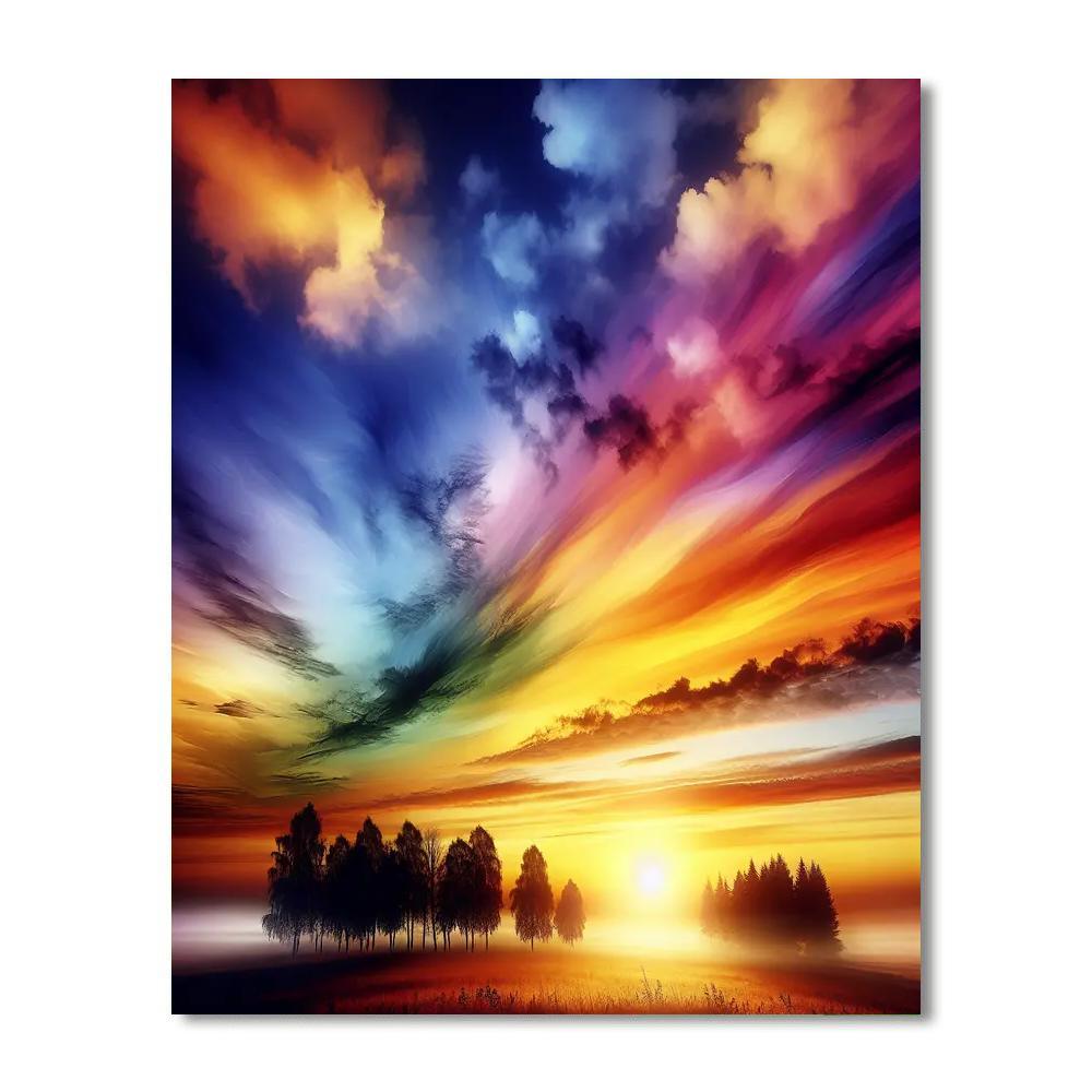 Breathtaking Sunrise View Paint By Numbers