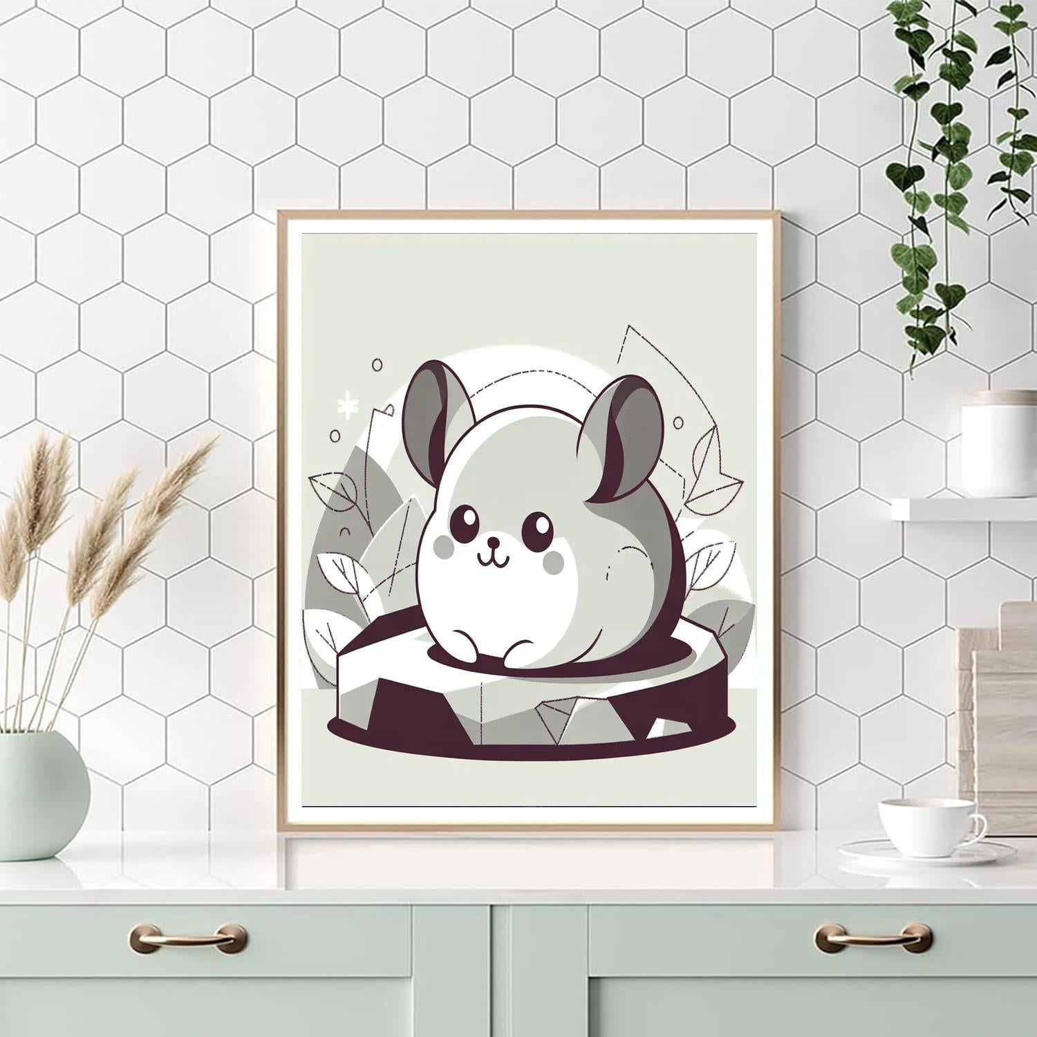 Cute Chinchilla Paint By Numbers Art