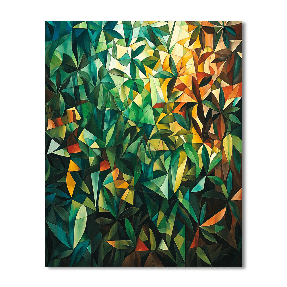 Pablo Picasso Inspired Cubist Jungle Symphony  Paint By Numbers Kits