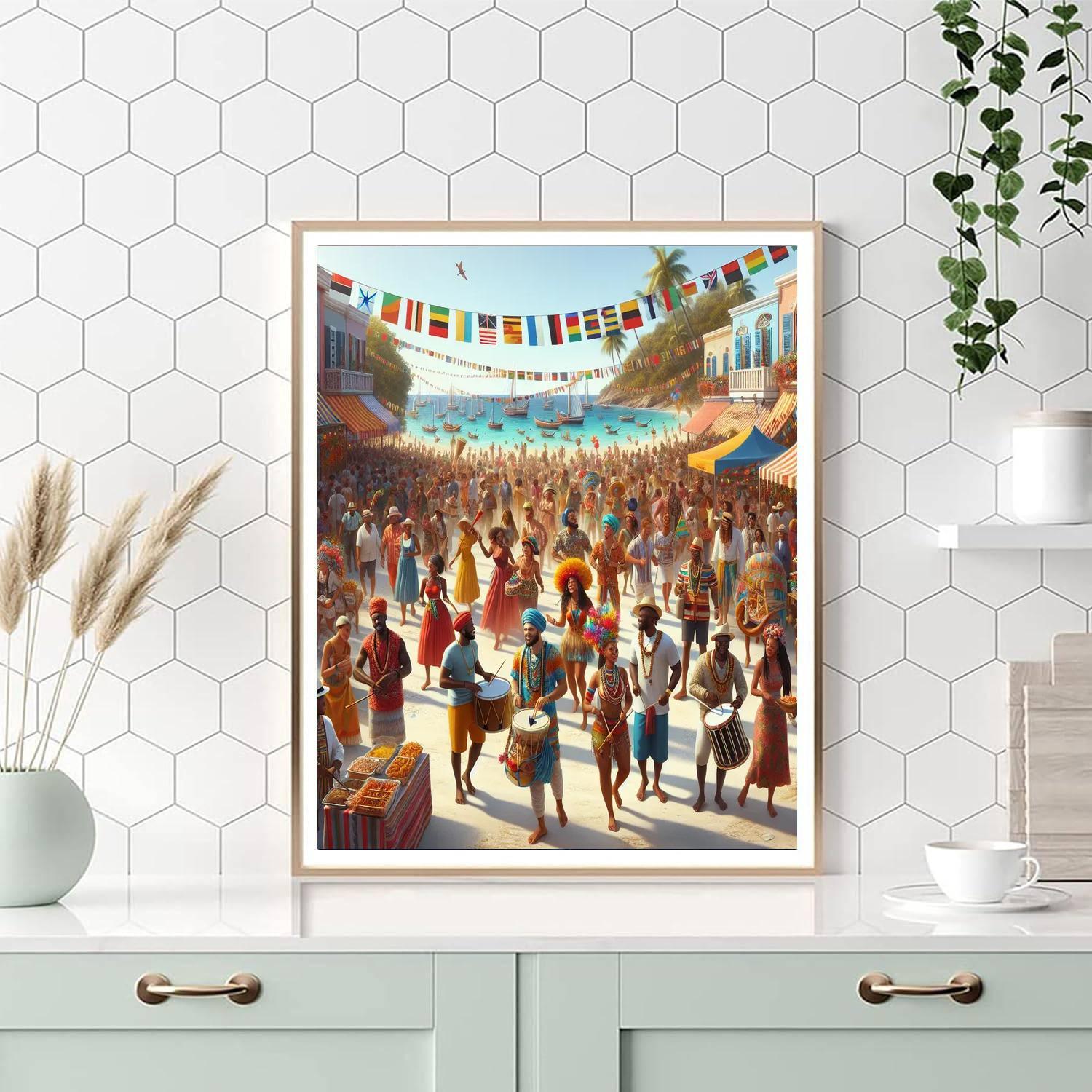 Harbor Island Bahama Festival Painting Number Kit