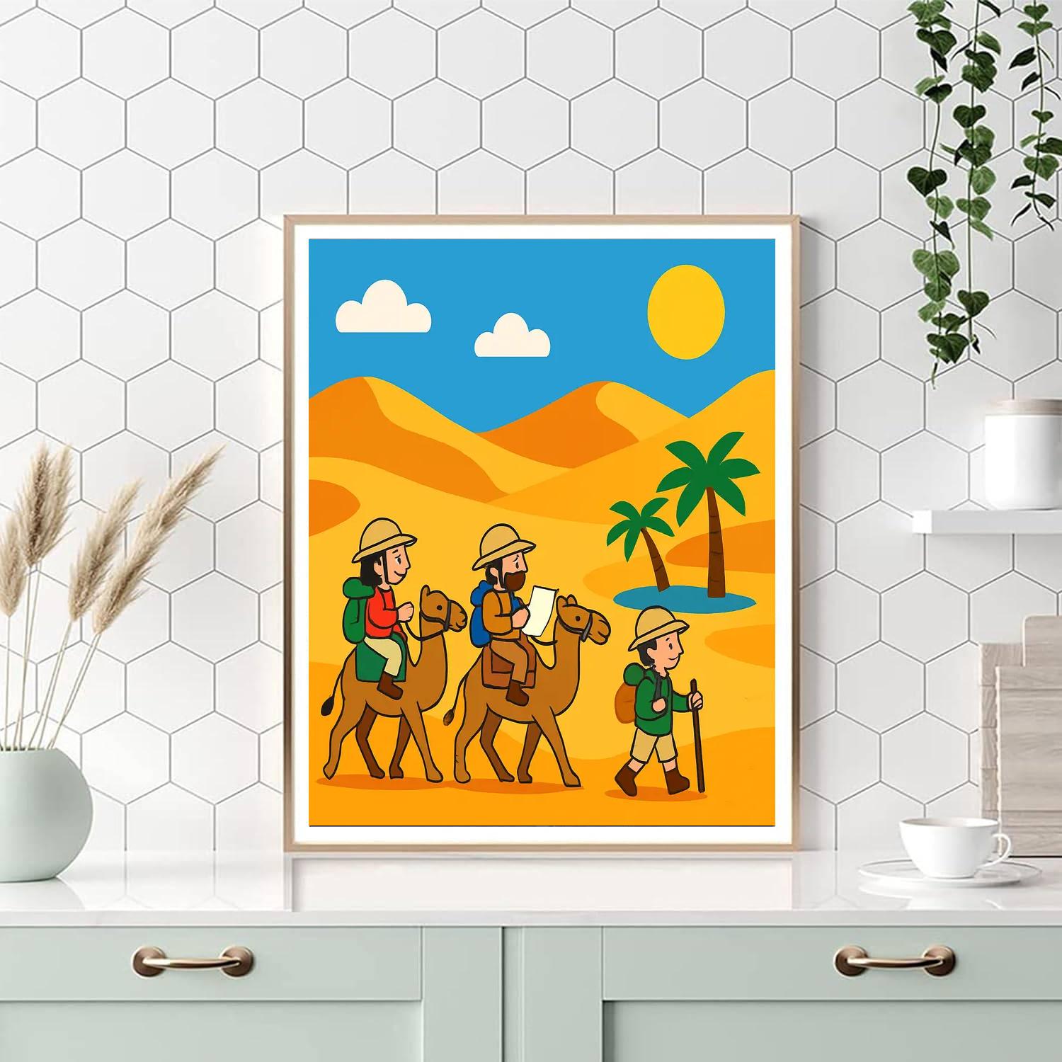 Pioneering Desert Journey Painting By Numbers Kit