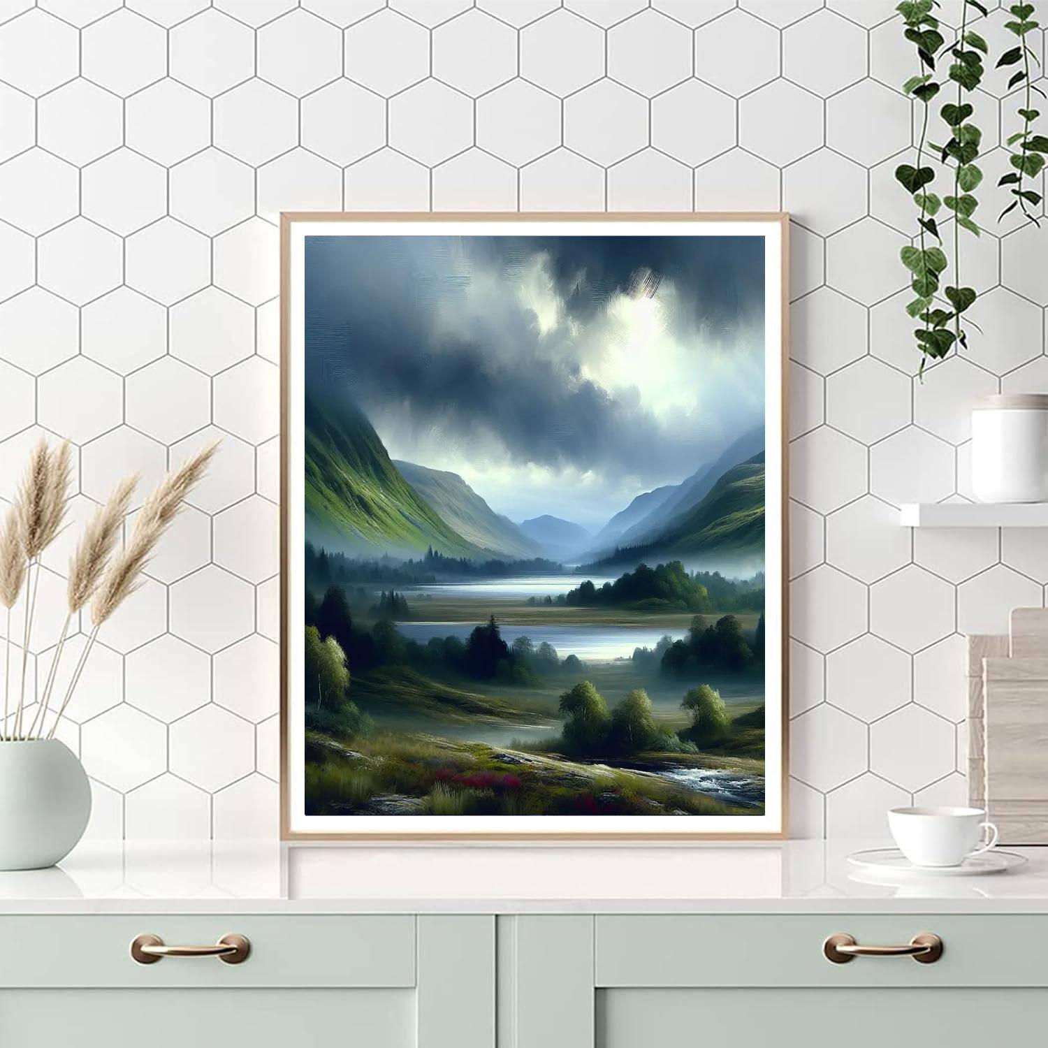 Scottish Highlands Romance Paint By Number