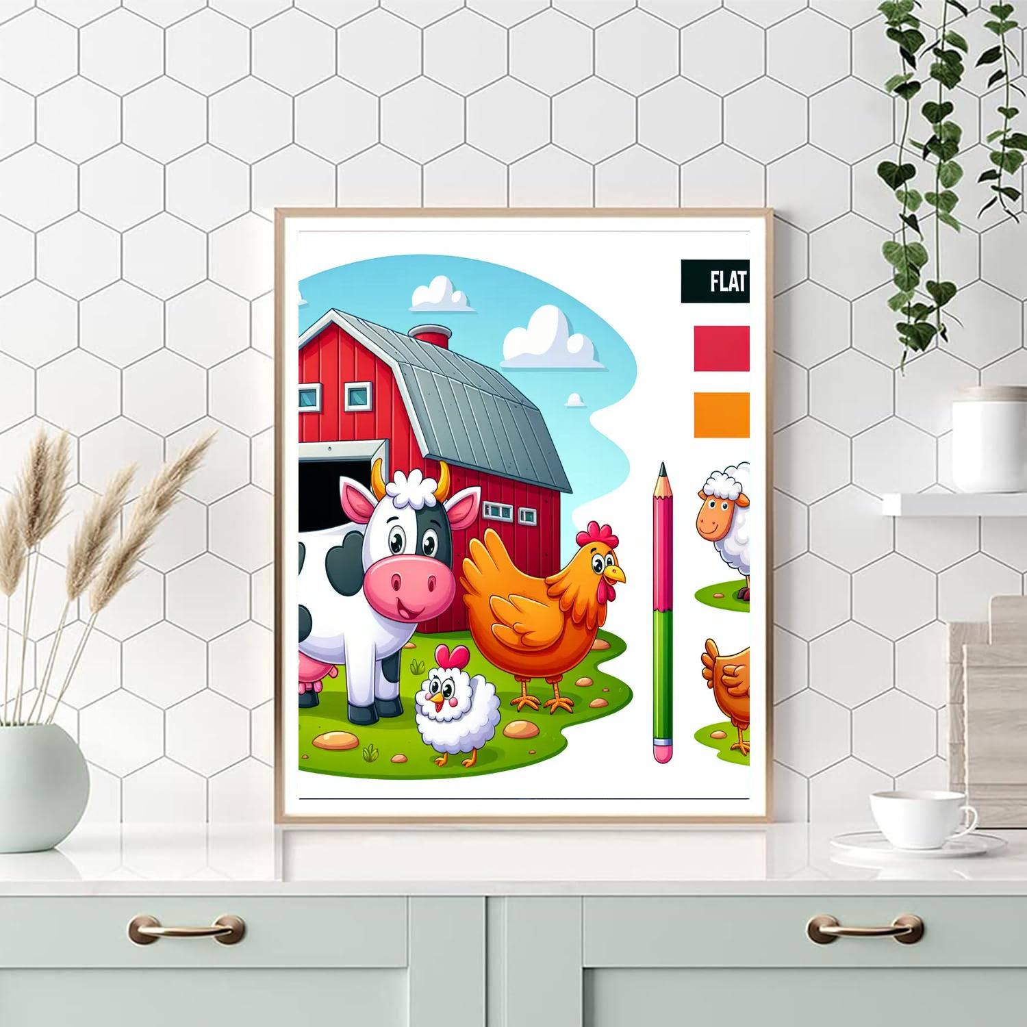 Sweet Little Farm Friends Paint By Numbers Kits