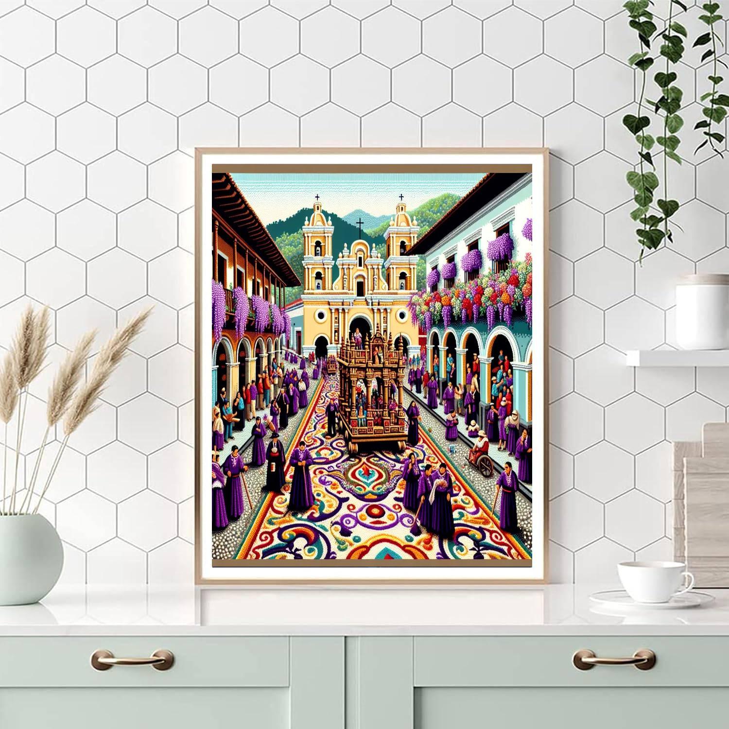 Semana Santa - Antigua Guatemala Paint By Numbers Kits