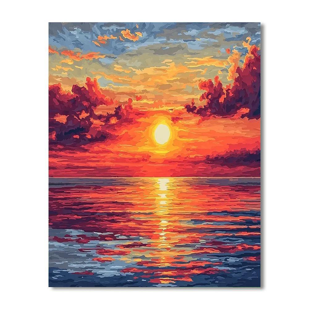 J.M.W. Turner Inspired Dramatic Skies  DIY Paint By Numbers