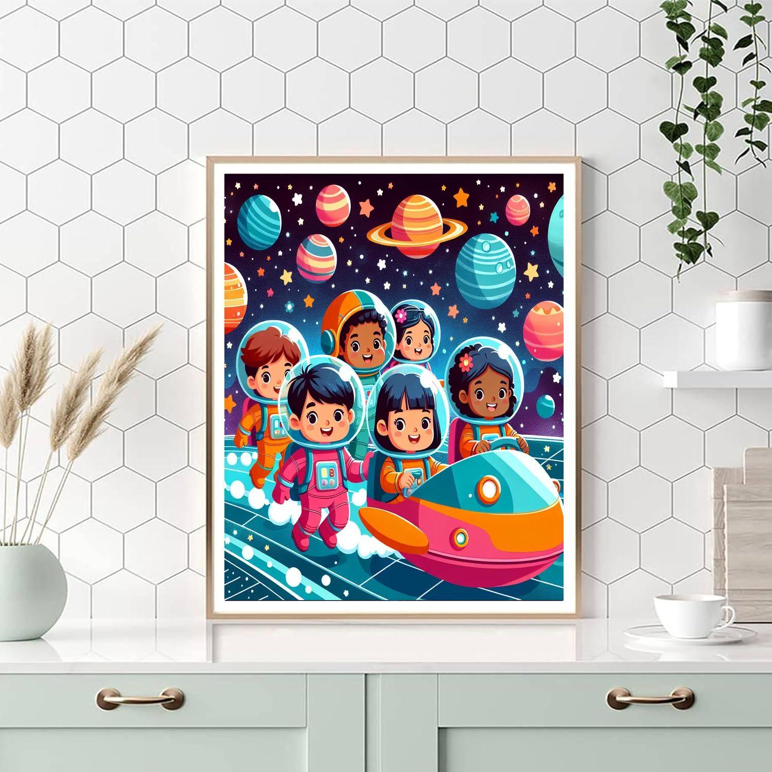 Space Explorers' Voyage Paint By Color