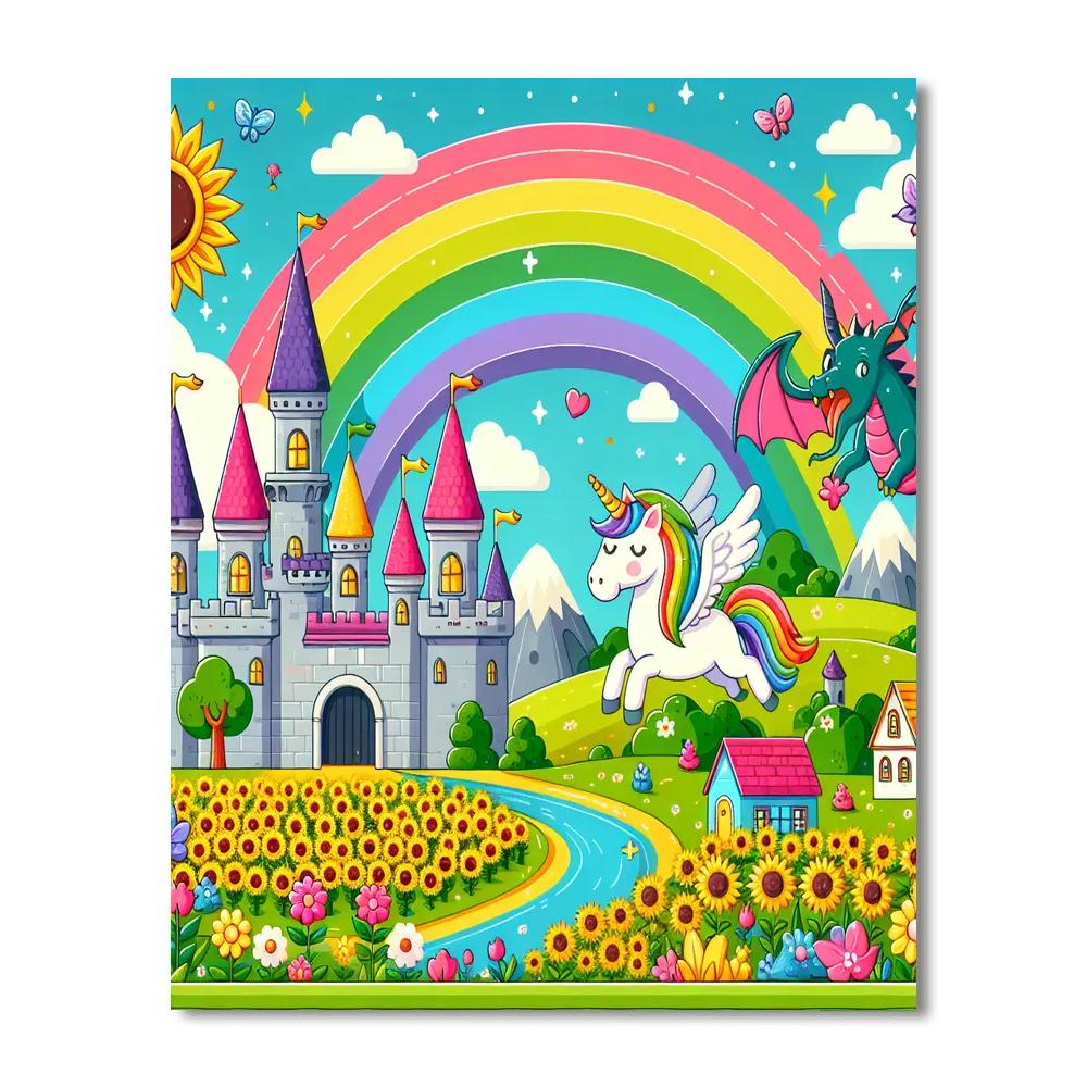 Dreamy Fairytale Land Paint By Numbers Art