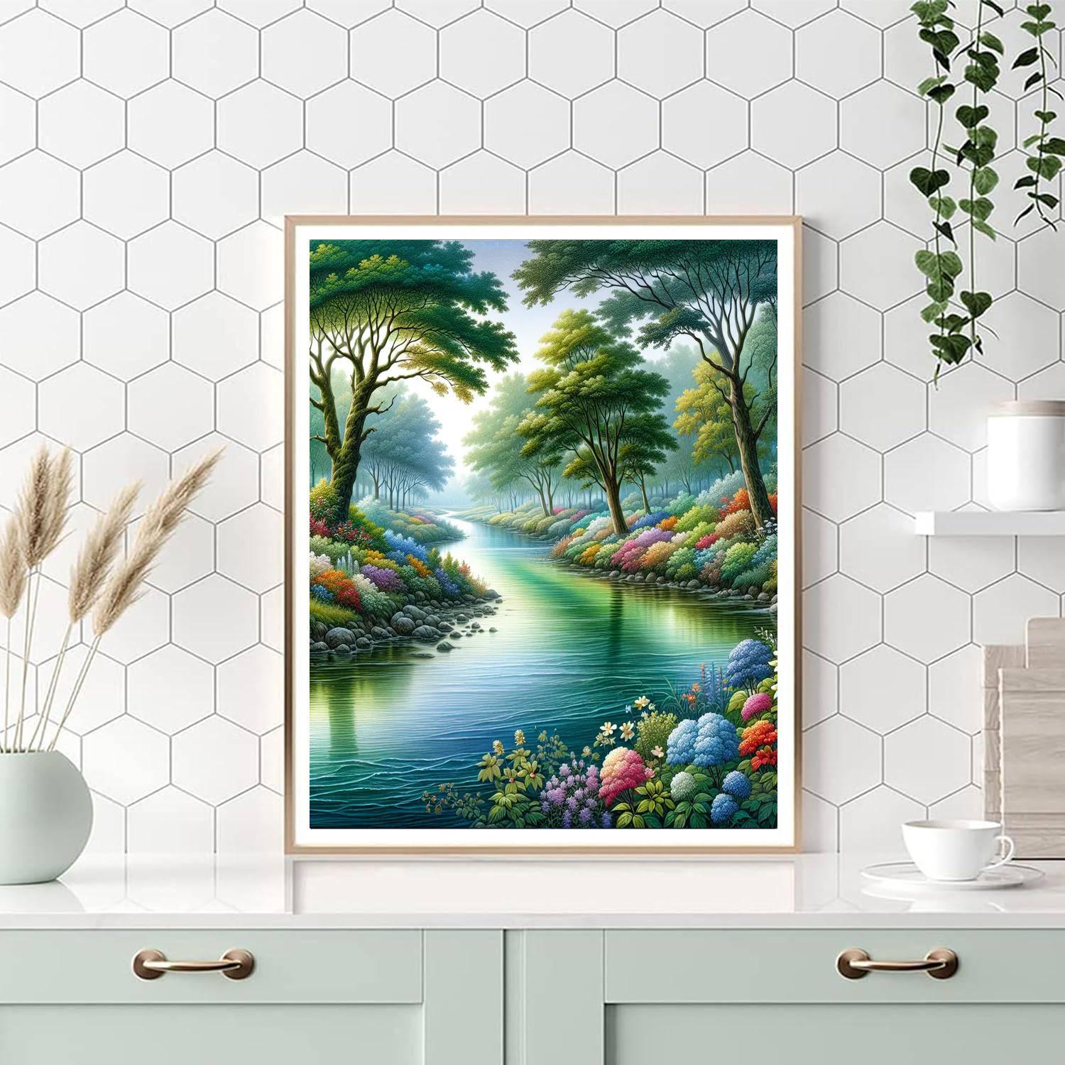 Calm River Journey Paint By Number