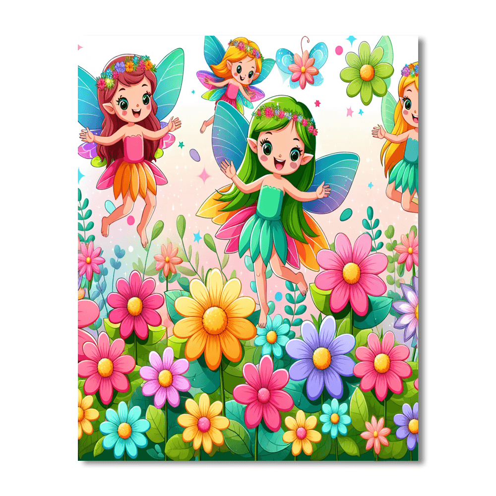 Fairy Garden Delights Painting Number Kit