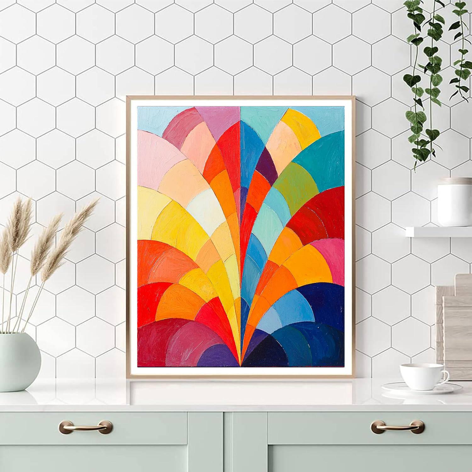 Paul Klee Inspired Luminous Patterns  Numbered Painting Kits