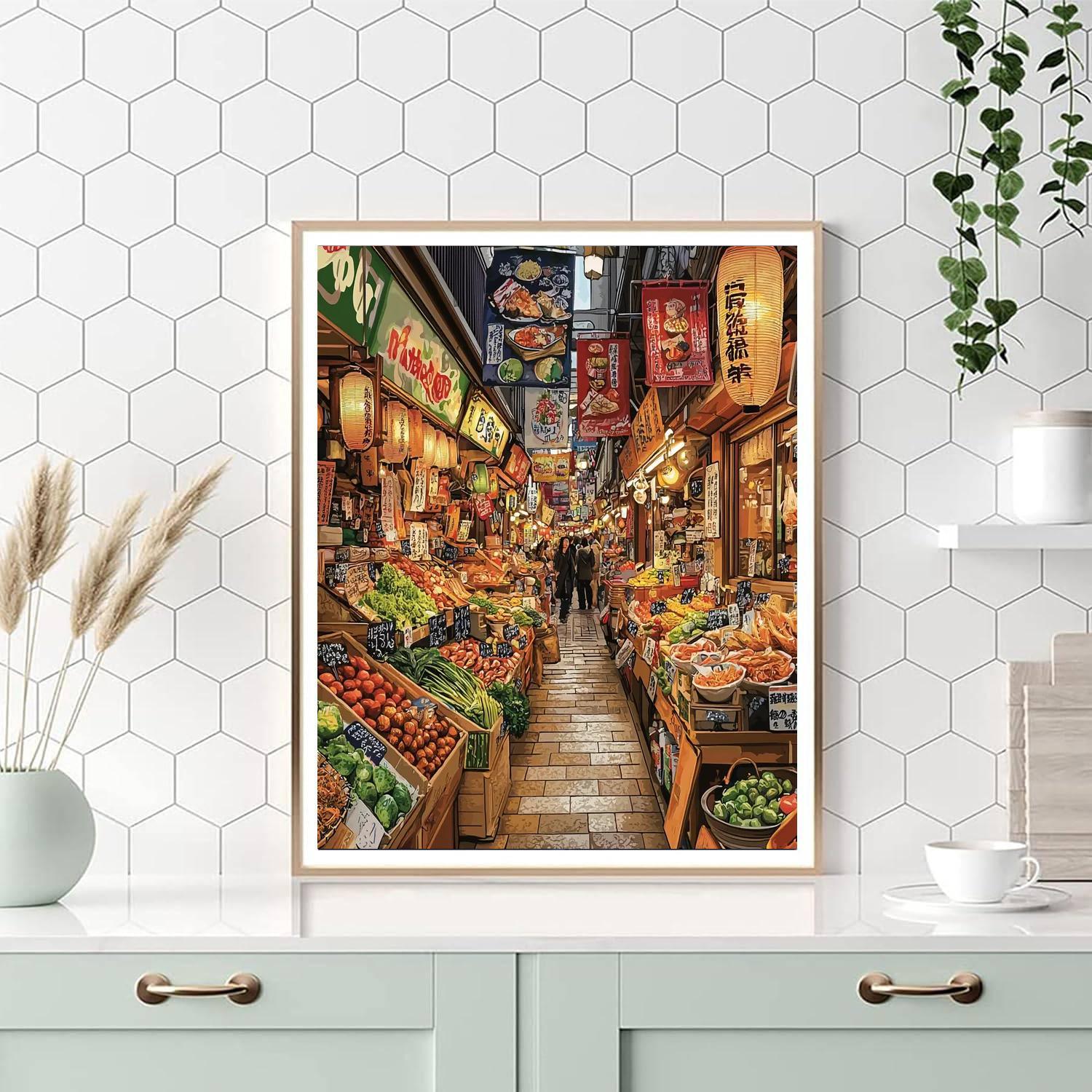 Nishiki Market - Kyoto Paint By Number