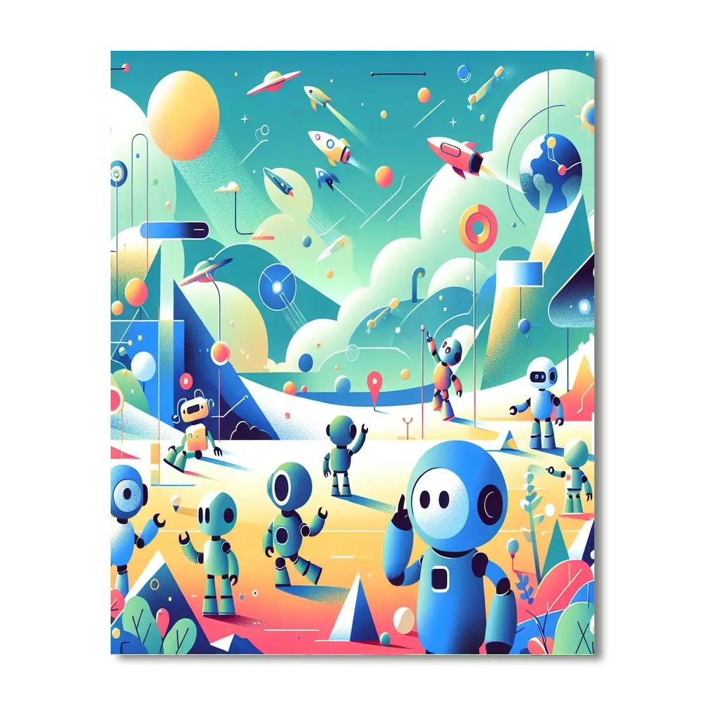 Robot Discovery Number Painting