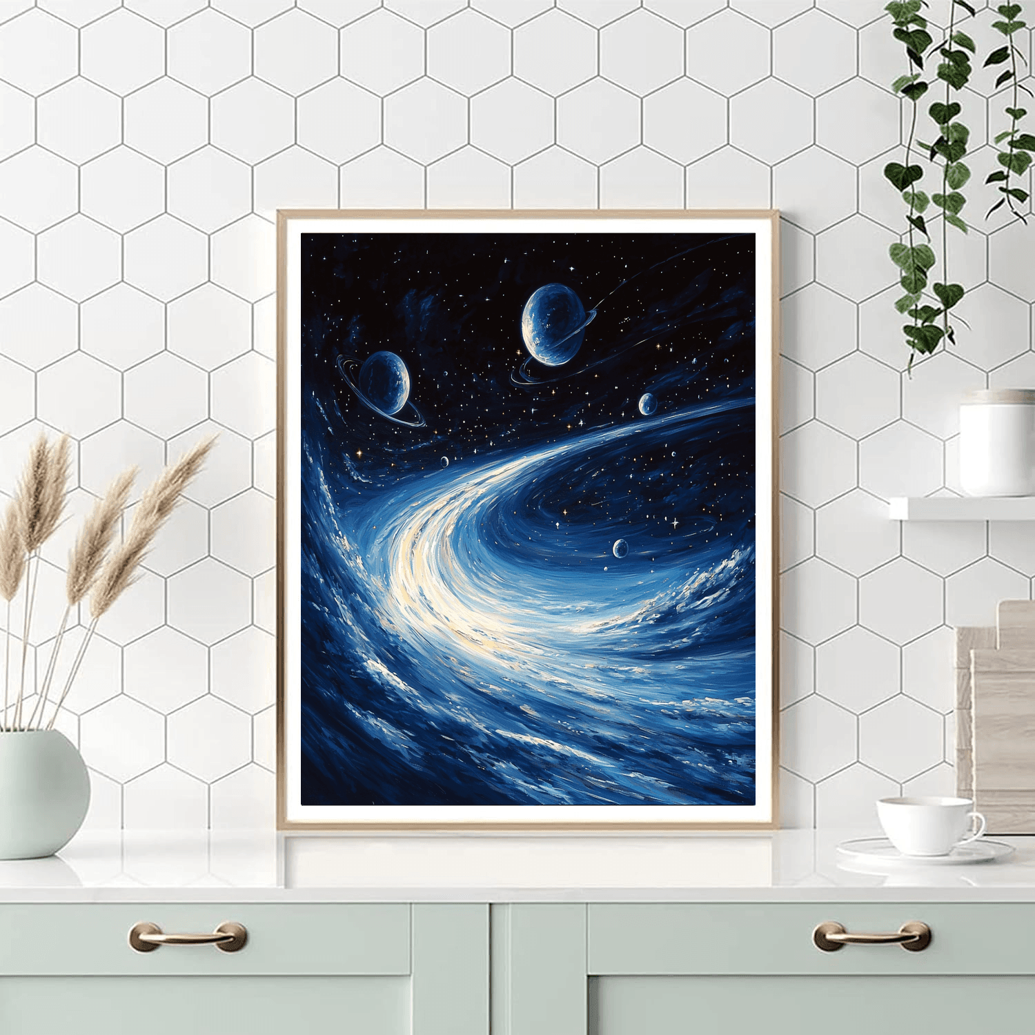 Vasily Klyukin Inspired Cosmic Celestial Dance  DIY Paint By Numbers