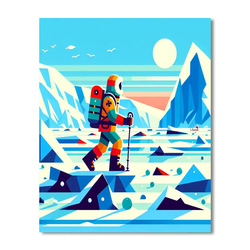 Polar Explorer's Journey Painting By Numbers Kit