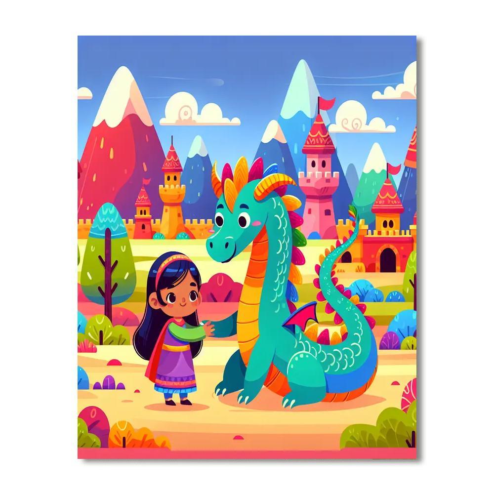 Dragon Kingdom Adventure Paint By Numbers Kits