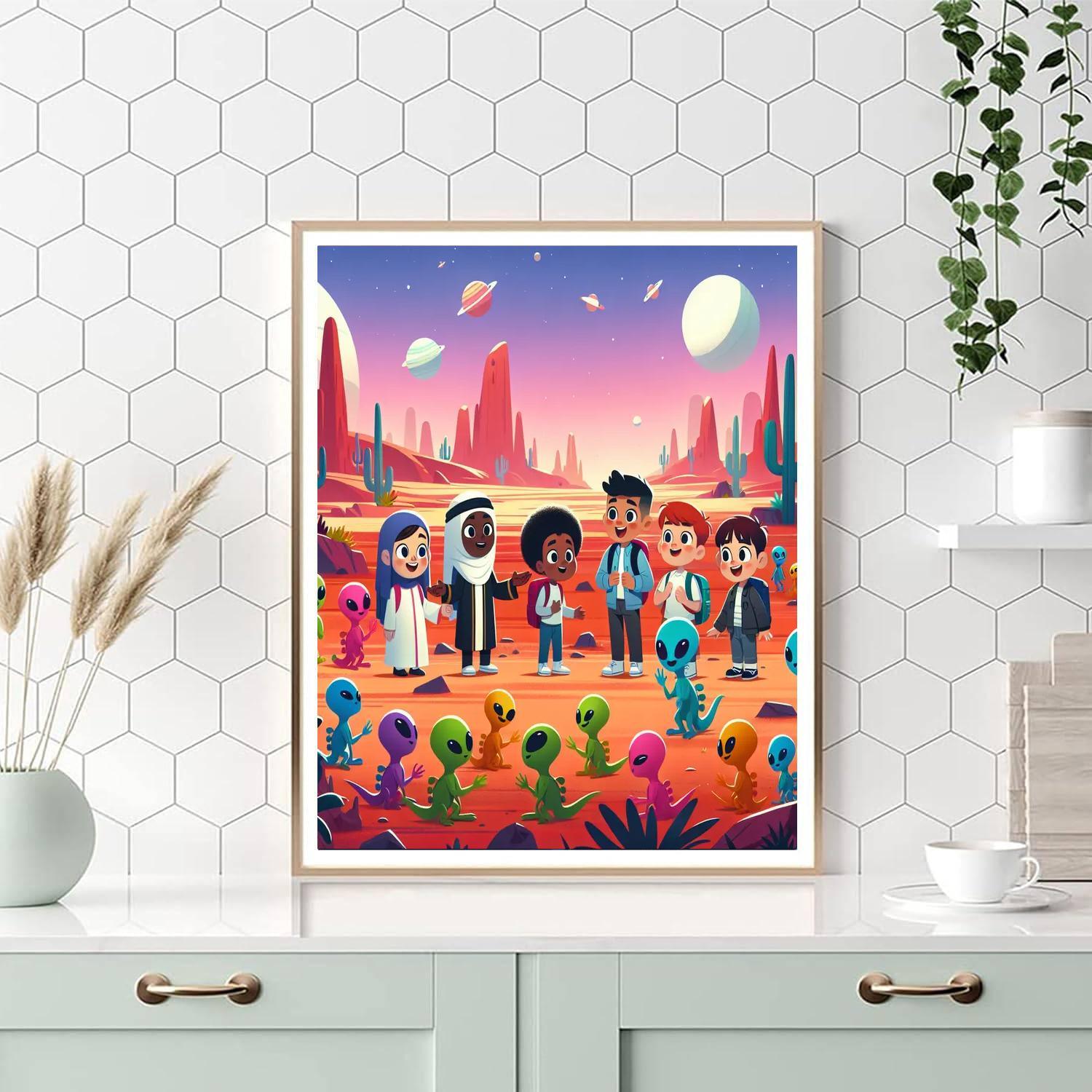 Alien Planet Discovery Paint By Numbers
