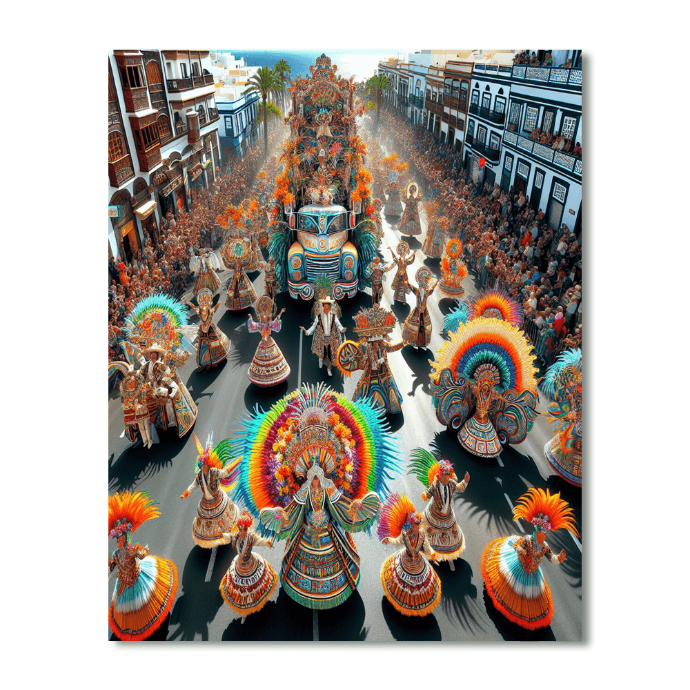 Day Of The Canary Islands - Las Palmas, Canary Islands Painting By Numbers Kit