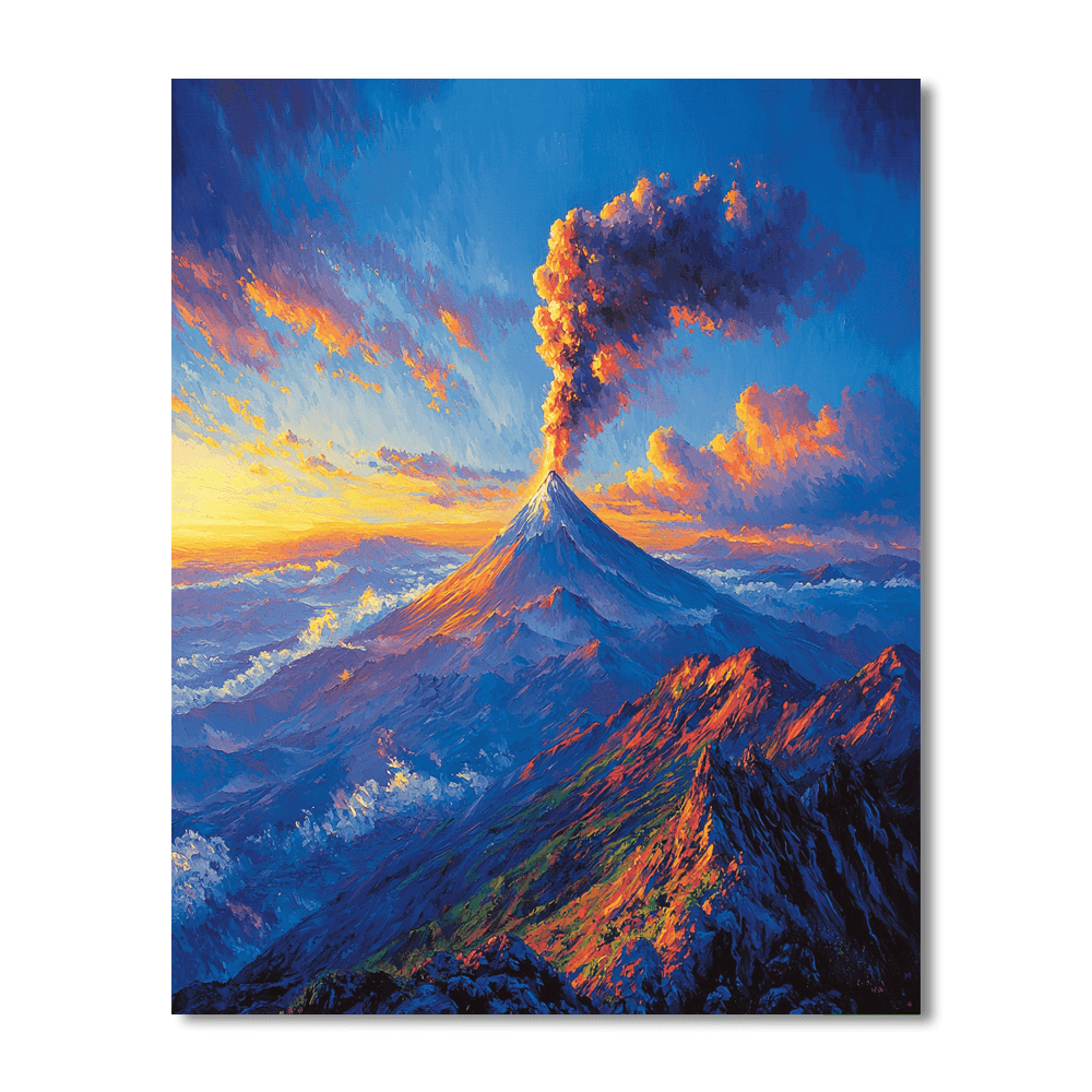 Acatenango Volcano Hike Paint By Numbers Kits