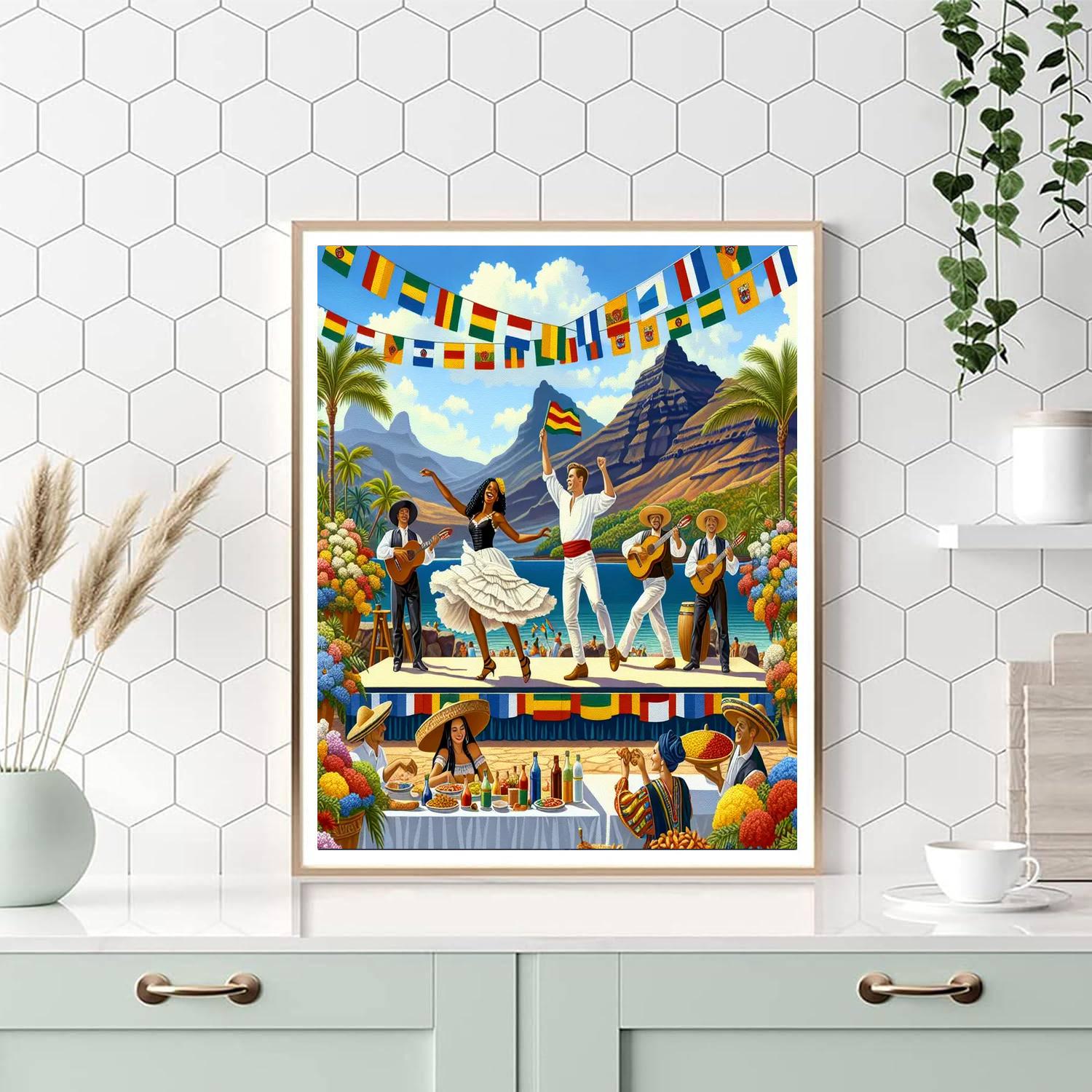 Day Of The Canary Islands - Canary Islands, Spain Painting Number Kit