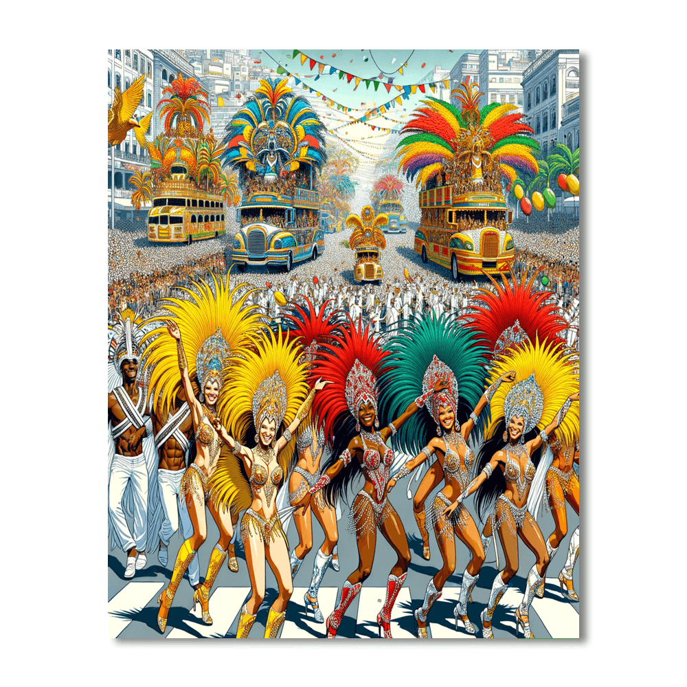 Rio De Janeiro Carnival - Rio De Janeiro DIY Paint By Numbers