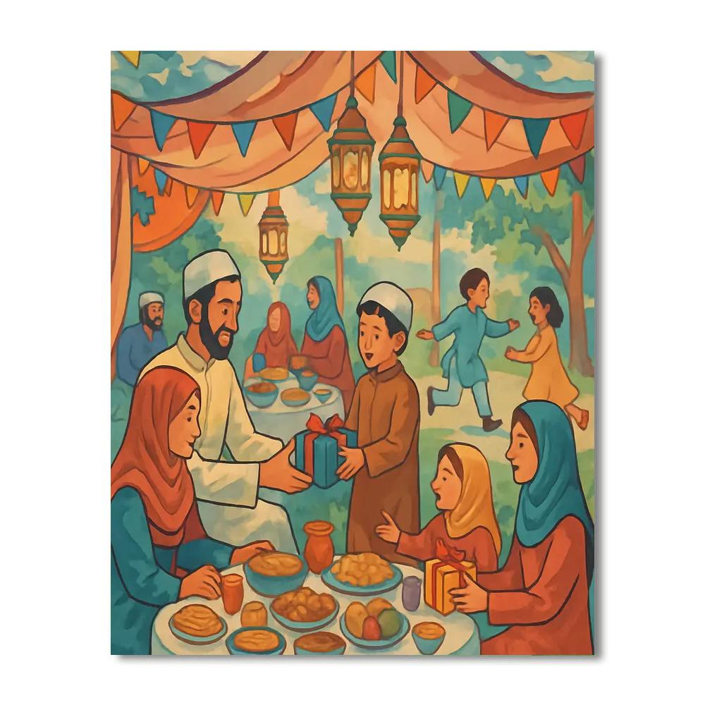 Eid Al-fitr Festival Paint By Number